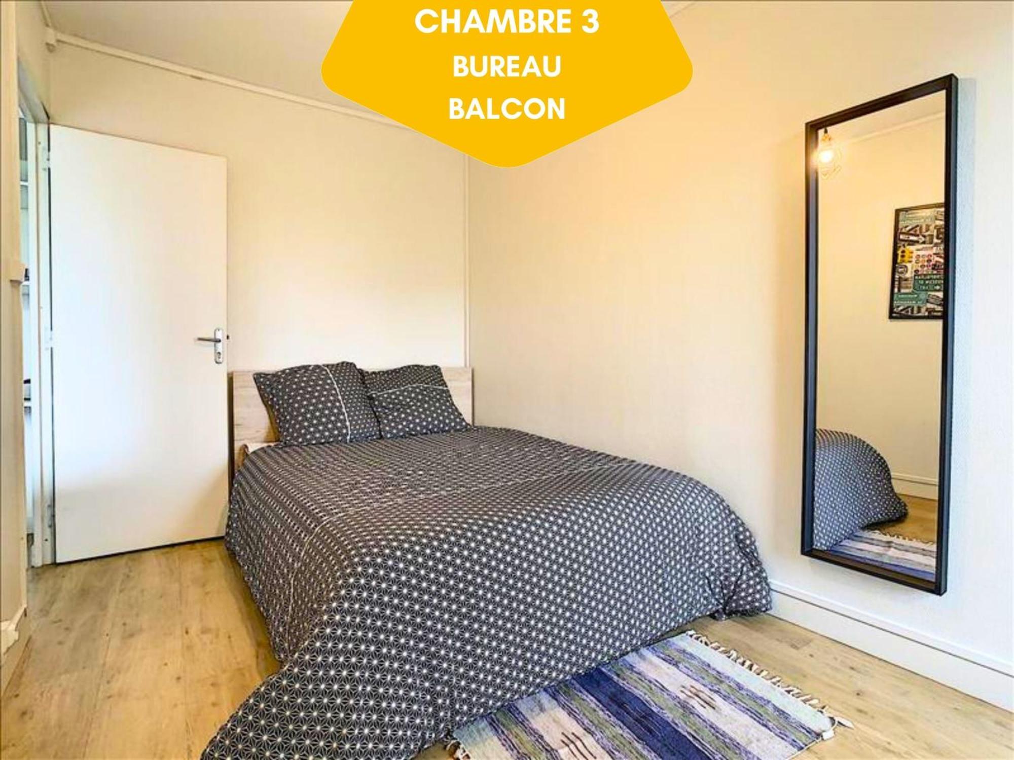 Ideal Groupe - Grands Espaces - 4 Chambres - Parking Gratuit - Proche Centre, Gare & Transports - Wifi - Offre Special De Reduction Jusqu'A -50 Льо Ман Екстериор снимка